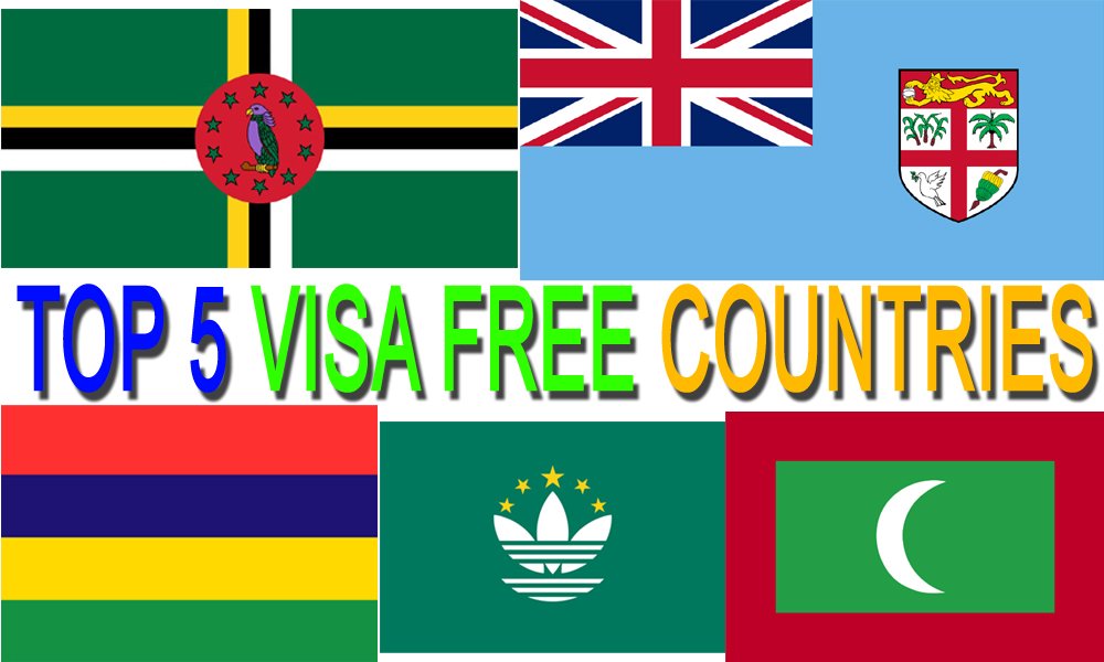 Top 5 Visa Free Countries