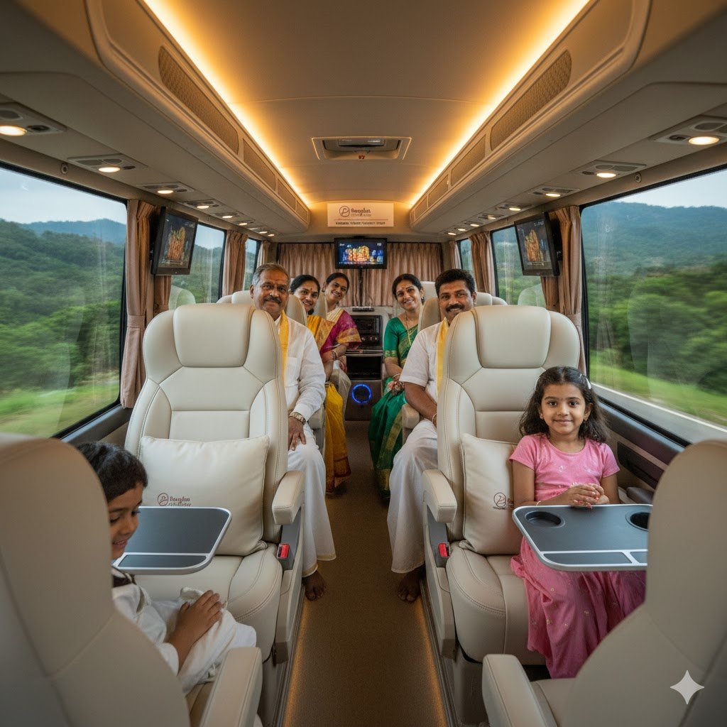 Travel in Style: Experience the Luxury Tempo Traveller from Chennai to Tirupati with Rengha Holidays
