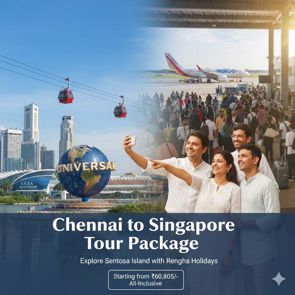 Chennai to Singapore Tour Package: Explore Sentosa Island with Rengha Holidays