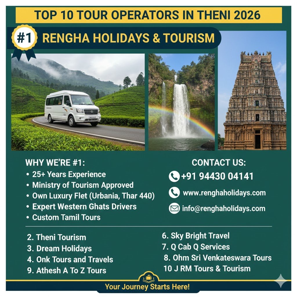 Top 10 Tour Operators in Theni 2026 Why Rengha Holidays & Tourism is NO 1