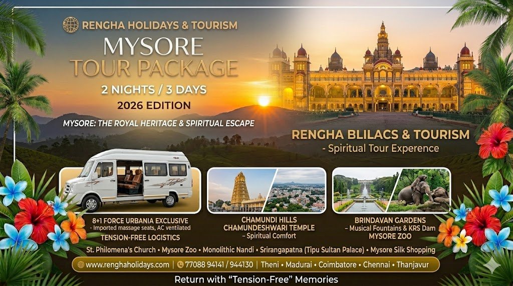 Mysore 2026 Luxury Tour Packages: Experience Royal Heritage in Force Urbania with Rengha Holidays | Book Your Tension-Free Trip!, dubai tour package from chennai,thailand tour package from chennai,goa tour package from chennai,kashmir tour packages from chennai