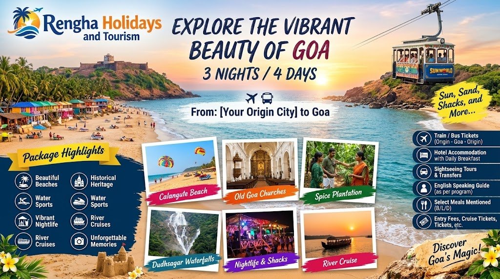 Magical Goa Package (3N/4D), dubai tour package from chennai,thailand tour package from chennai,goa tour package from chennai,kashmir tour packages from chennai